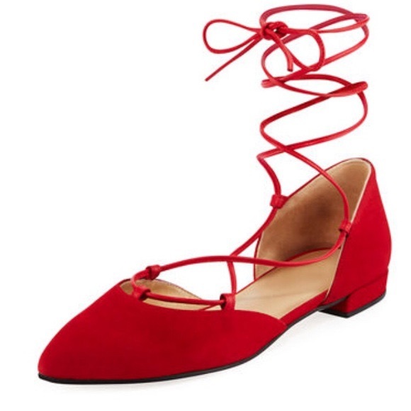 Stuart Weitzman Gillian Flat (Red) - Picture 7 of 10